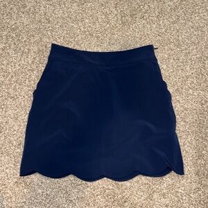 Vineyard Vines 17” performance scalloped skort - navy size 0